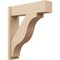 Ekena Millwork 8-in W x 30-in D x 34-in H Funston Block Rough Cedar Woodgrain TimberThane Outlooker, Primed Tan OUTUR080X30X34FST44RCPR - alternate 1